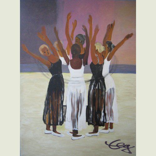 Bild, Tanz,  Acryl, Leinwand, Elisabeth Ernicke-Goßner