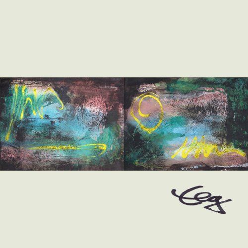 Diptychon, Bild, grün, gelb, schwarz, New Orleans, Musik, Jazz, Acryl, Mischtechnik, Leinwand,  Bild,  Elisabeth Ernicke-Goßner,  Großformat