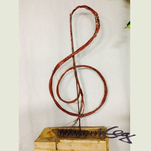 Kunstobjekt, Figur, Violinschlüssel, Musik, Notenschlüssel, Bild,  Elisabeth Ernicke-Goßner