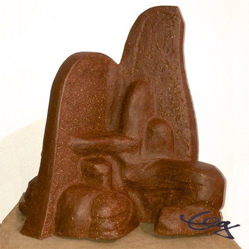 Figur, Keramik, Brachzeit, Bewegung, Flucht,rot, Elisabeth Ernicke-Goßner