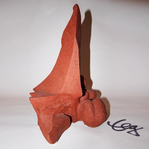 Figur, Keramik, Metamorphose,rot, Elisabeth Ernicke-Goßner