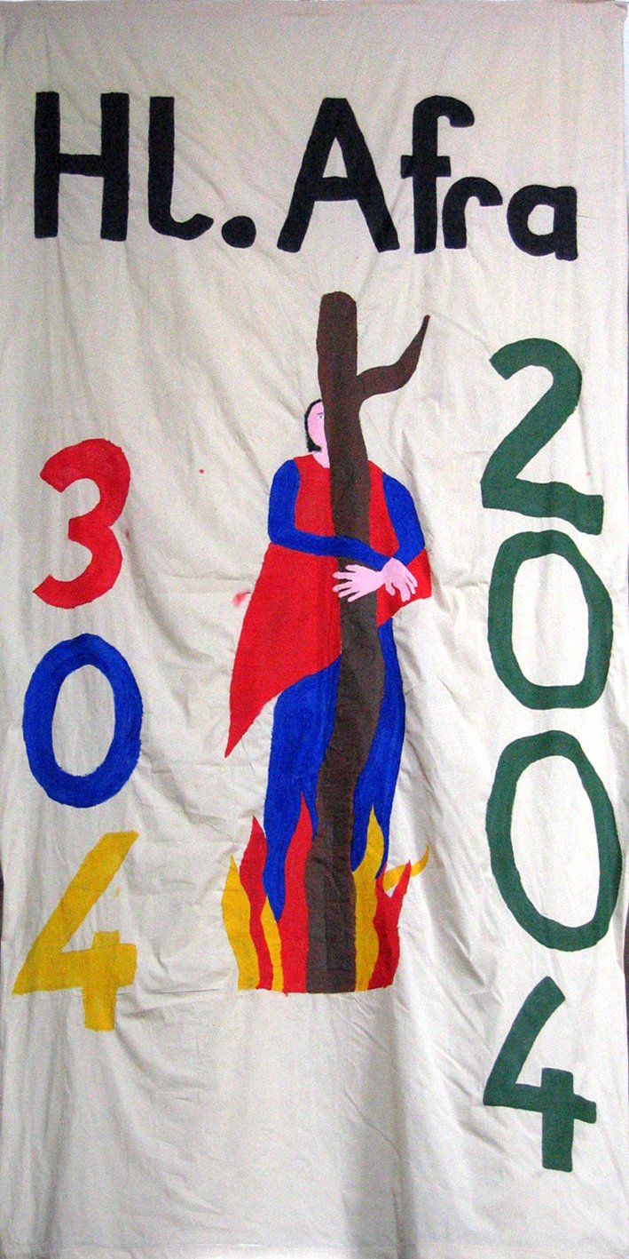 bild, Fahne, Heilige , märtyrerin, Glaubensbekenntnis, Gemälde, Pfarrei, Sankt_ulrich_und_afra