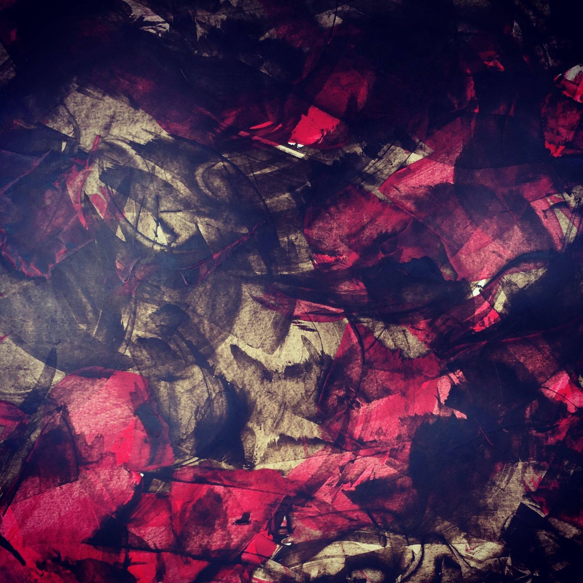 Bild, Gemälde, Siebdruck, Monotypie,  Corona, Kunst, Augsburg, Zahnrad, Uhrwerk, Tanz, Virus , Figur, Hamster, Chronik, Elisabeth Ernicke-Goßner, Elisergo