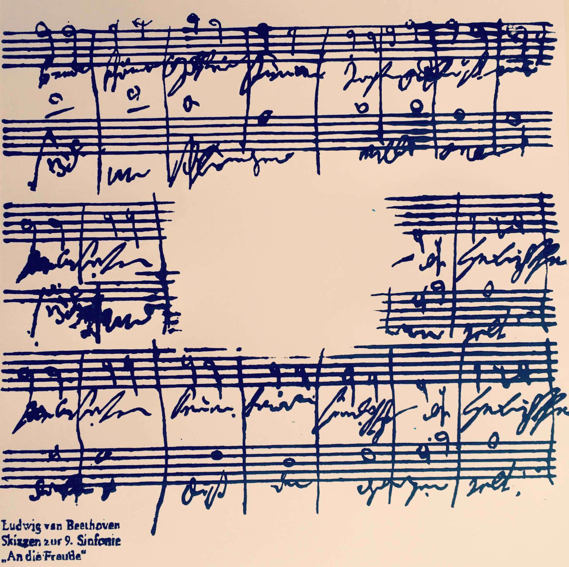 Bild, Musik, Siebdruck, Bonn,Beethoven, Europa, Corona, Rythmus, Melodie, Elisabeth Ernicke-Goßner, elisergo