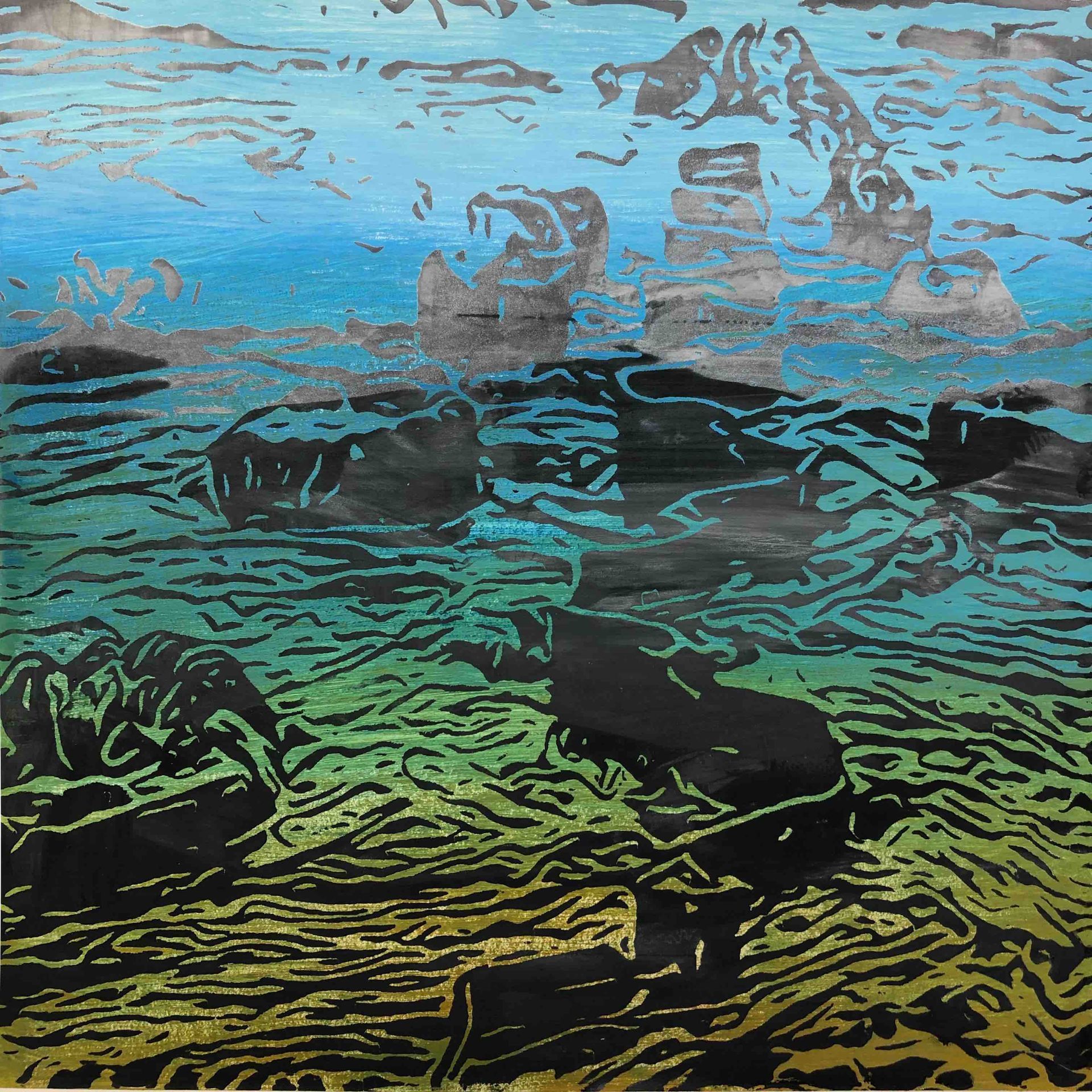 Ölgemälde Natur Wind Luft Sonne Wasser Wellen Licht Bewegung Segeln moderne Kunst Elisergo Instagram