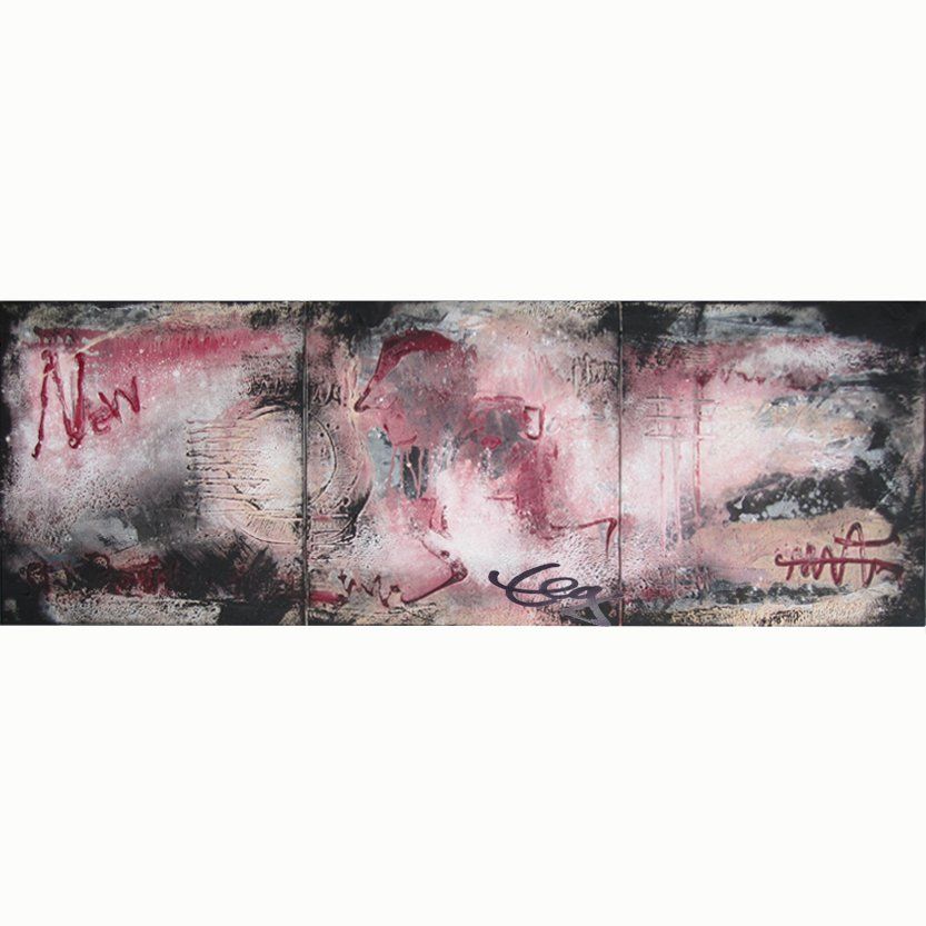 Bild, Leinwand, Mischtechnik, abstrakt, schwarz-rot, Musik, Elisabeth Ernicke-Goßner,