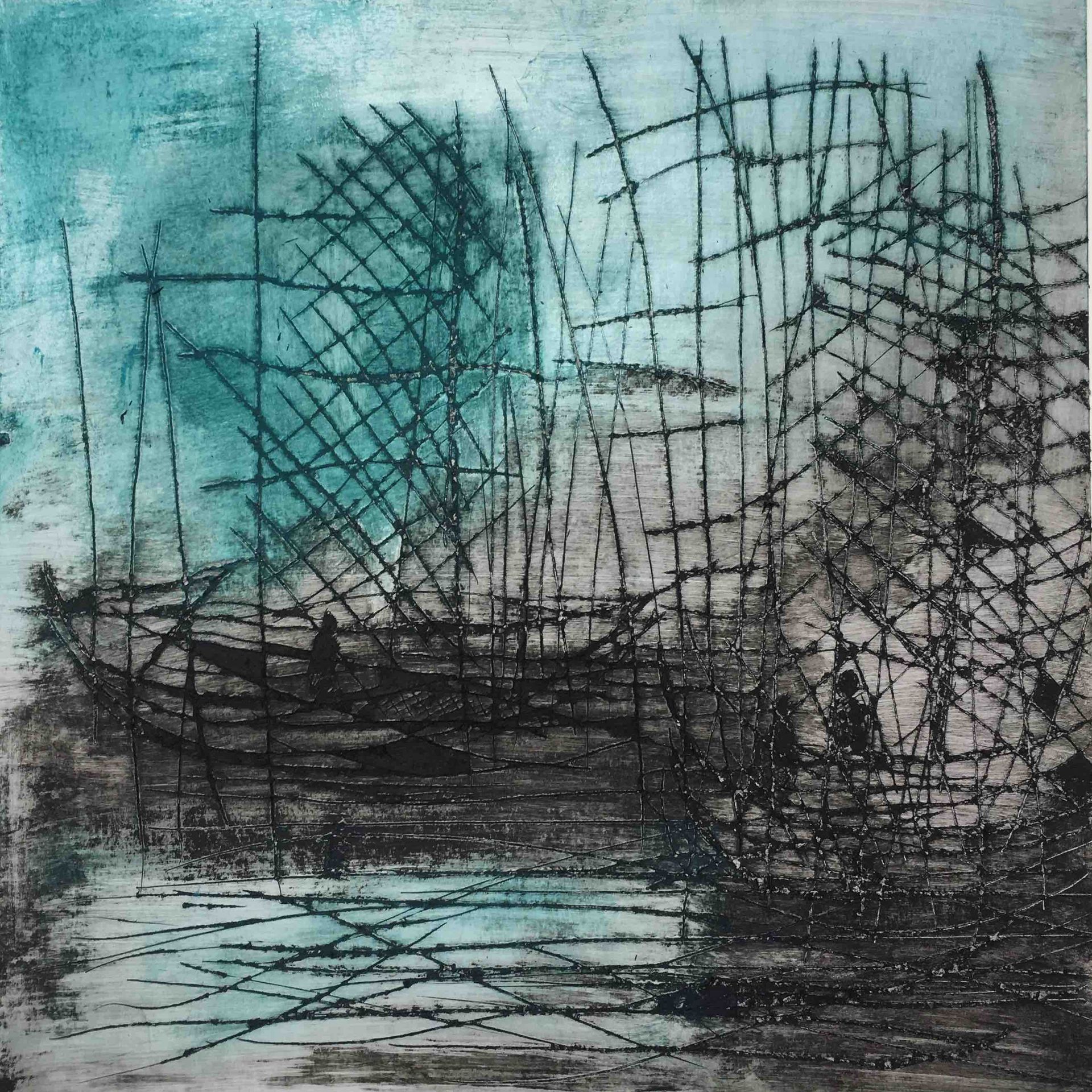 Ölgemälde Natur Wind Luft Sonne Wasser Wellen Licht Bewegung Segeln moderne Kunst Elisergo Instagram