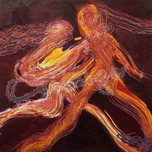 Elisabeth-Ernicke-Goßner-Bild-Öl-Tanz-Welle-Musik-Tango-Argentino