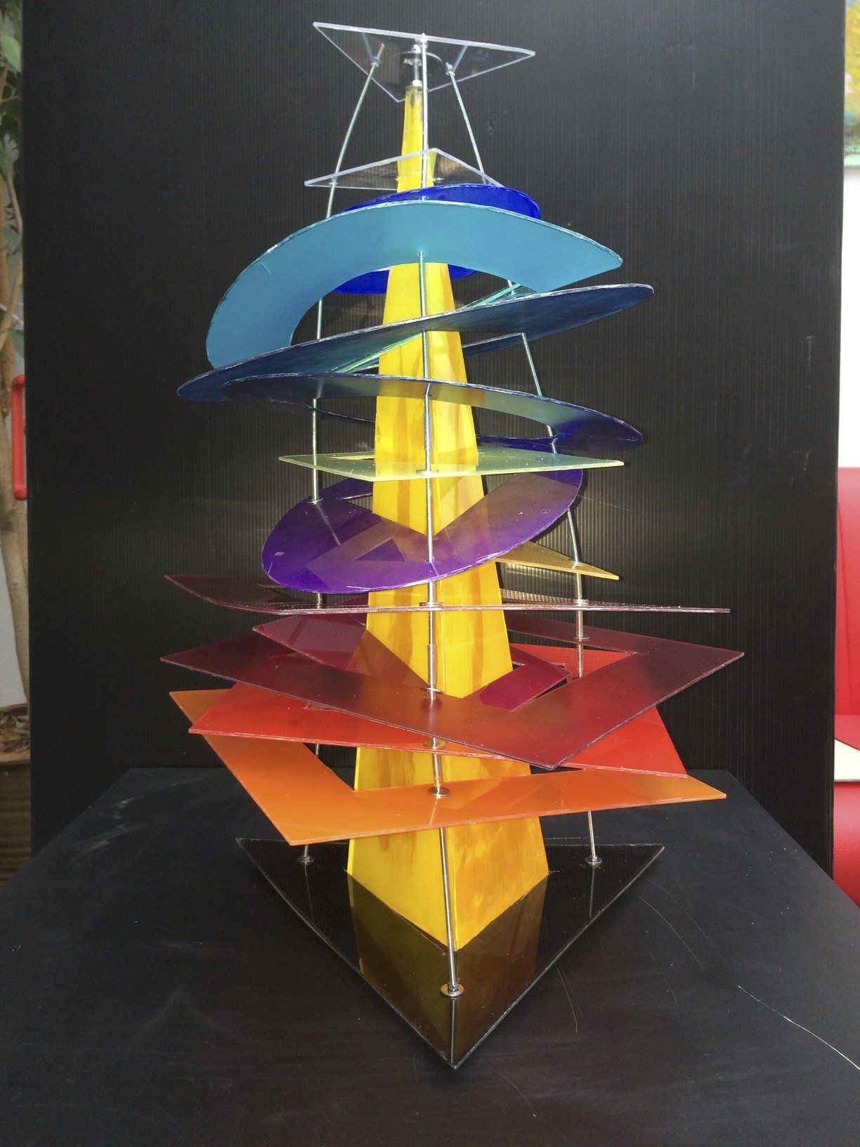 Installation, Acryl, Mensch, Lesen, Buch, erleuchtet