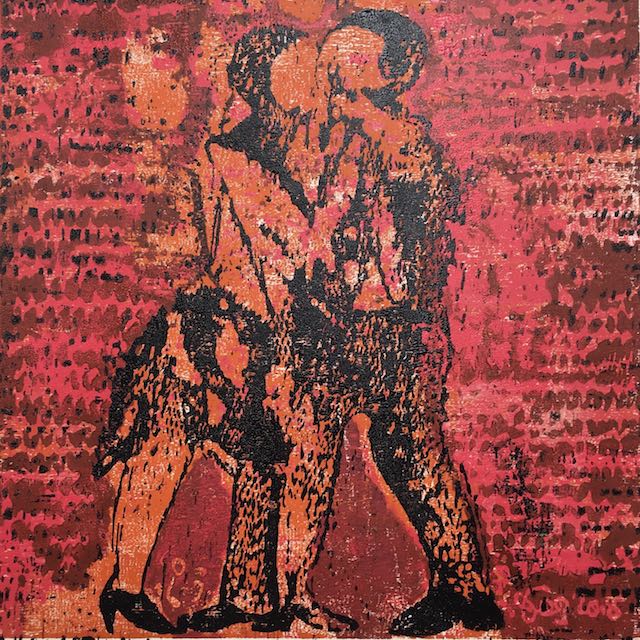 Bild, Tanz, Ölfarbe, Bewegung, Mensch, Schwung, Elisabeth Ernicke-Goßner,