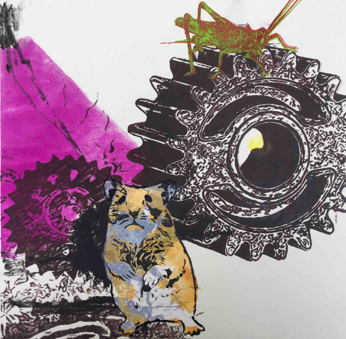 Elisergo, Ölgemälde, Acrylgemälde,  Siebdruck, Radierung, Moderne Kunst, Modernart, contemporaryart Industriekultur, Ausverkauf europäischer Industrie und Wirtschaft, Ökonomie
 Elisabeth Ernicke-Goßner 