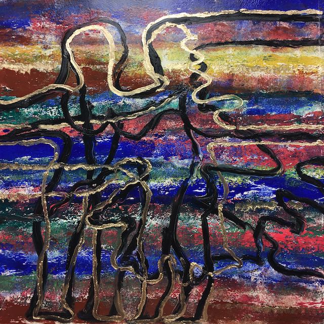 Bild, Tanz, Ölfarbe, Bewegung, Mensch, Schwung, Elisabeth Ernicke-Goßner,