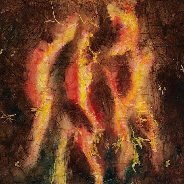 Bild, Ölfarbe, Mischtechnik, Tanz, Druck, Elisabeth Ernicke-Goßner