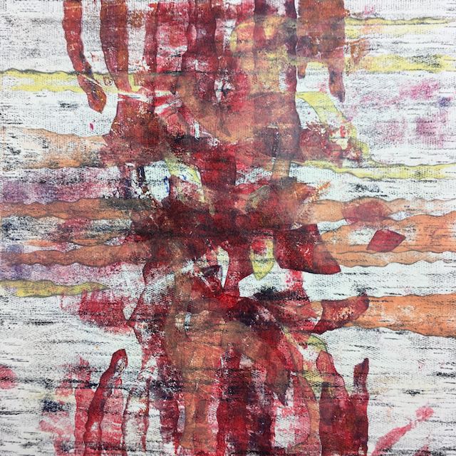 Bild, Ölfarbe, Mischtechnik, Tanz, Druck, Elisabeth Ernicke-Goßner