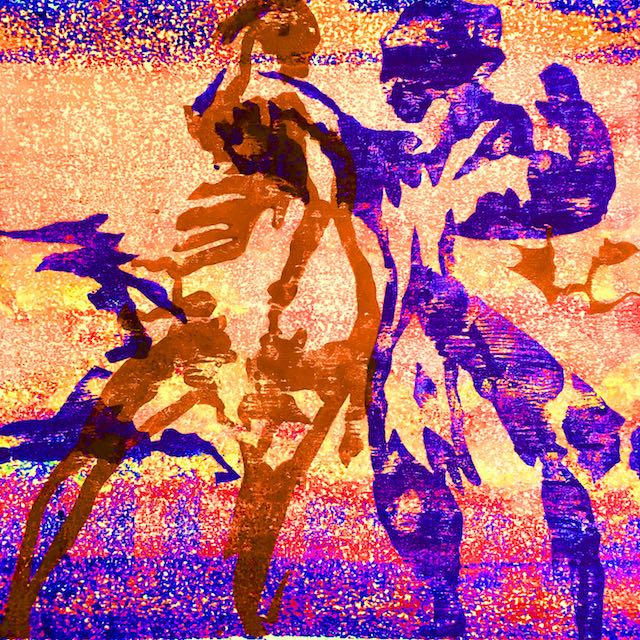 Bild, Tanz, Ölfarbe, Bewegung, Mensch, Schwung, Elisabeth Ernicke-Goßner,