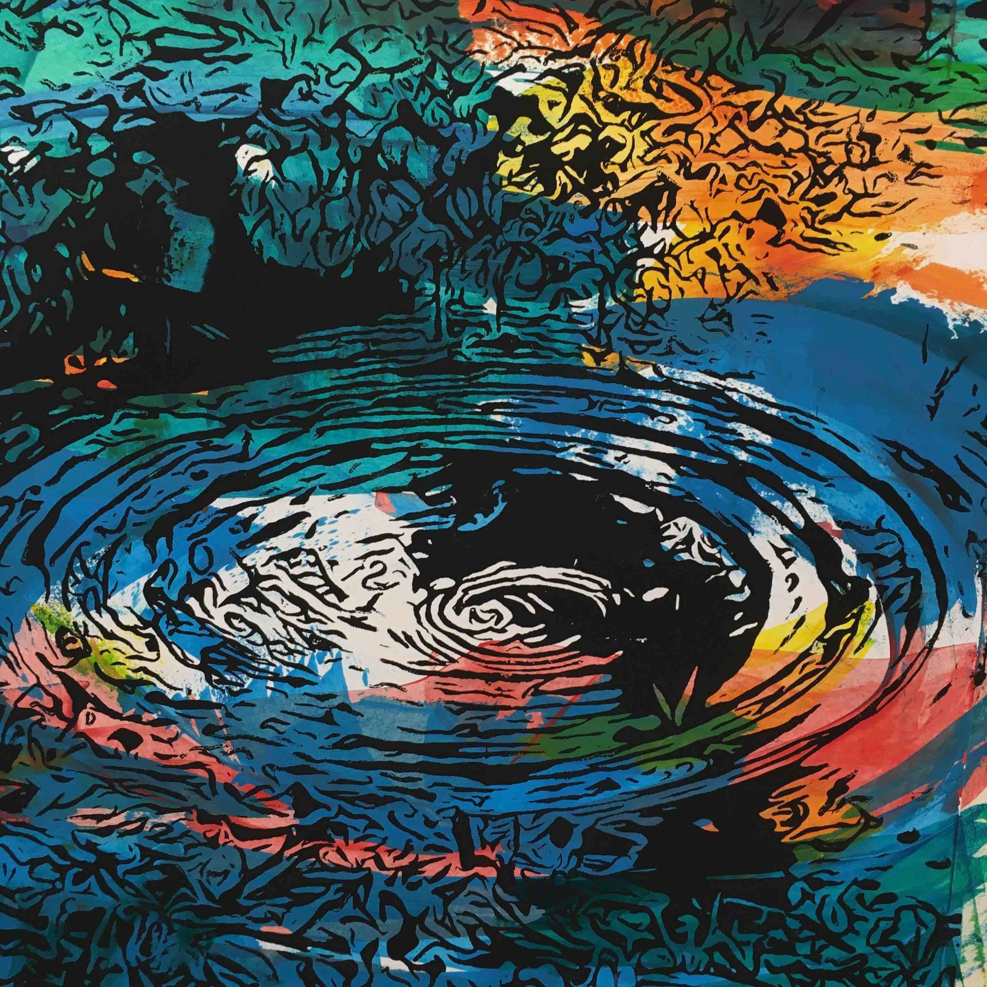 Ölgemälde Natur Wind Luft Sonne Wasser Wellen Licht Bewegung Segeln moderne Kunst Elisergo Instagram