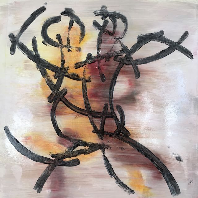 Bild, Ölfarbe, Mischtechnik, Tanz, Druck, Elisabeth Ernicke-Goßner