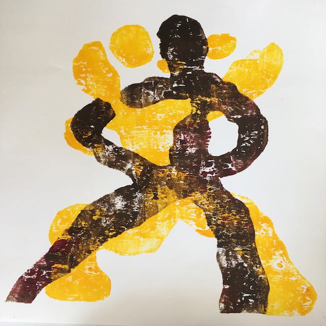 Bild, Ölfarbe, Mischtechnik, Tanz, Druck, Elisabeth Ernicke-Goßner