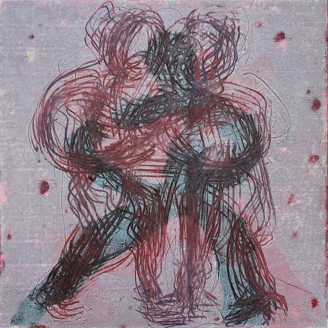 Elisabeth-Ernicke-Goßner-Bild-Öl-Tanz-dunkel-Tango