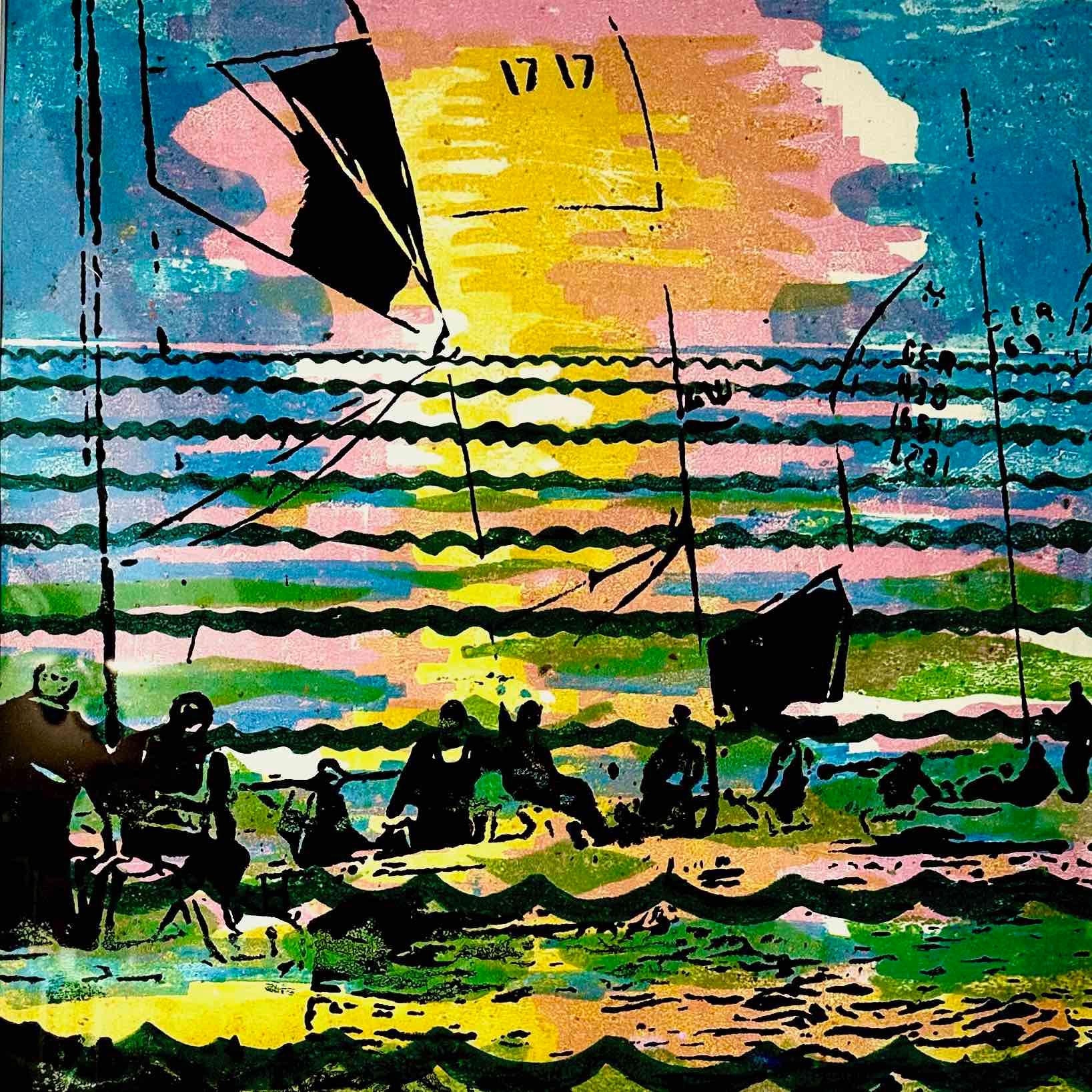 Ölgemälde Natur Wind Luft Sonne Wasser Wellen Licht Bewegung Segeln moderne Kunst Elisergo Instagram