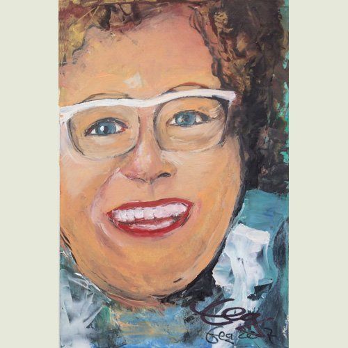 Bild, Portrait, Porträt, Kopf, Öl, Acryl, Leinwand,Gesicht , Elisabeth Ernicke-Goßner