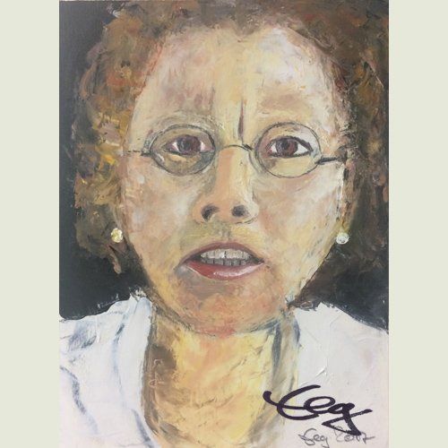 Bild, Portrait, Porträt, Kopf, Öl, Acryl, Leinwand,Gesicht , Elisabeth Ernicke-Goßner