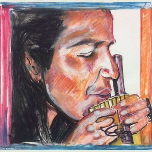 Bild, Portrait, Porträt, Kopf, Öl, Acryl, Leinwand,Gesicht , Elisabeth Ernicke-Goßner