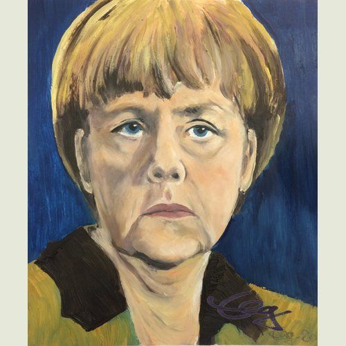 Bild, Portrait, Porträt, Kopf, Öl, Acryl, Leinwand,Gesicht , Elisabeth Ernicke-Goßner