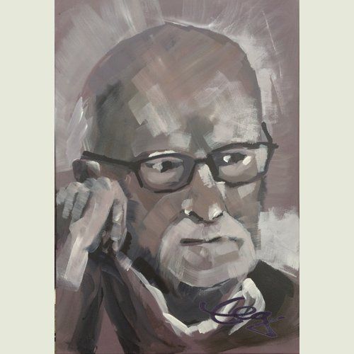 Bild, Portrait, Porträt, Kopf, Öl, Acryl, Leinwand,Gesicht , Elisabeth Ernicke-Goßner