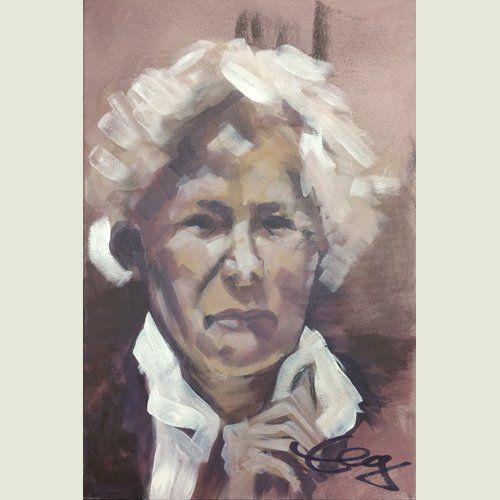 Bild, Portrait, Porträt, Kopf, Öl, Acryl, Leinwand,Gesicht , Elisabeth Ernicke-Goßner