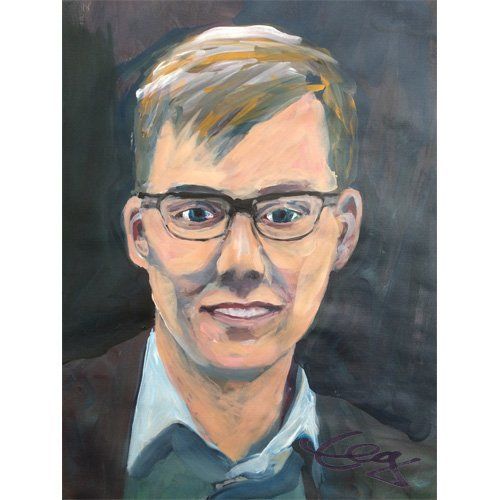 Bild, Portrait, Porträt, Kopf, Öl, Acryl, Leinwand,Gesicht , Elisabeth Ernicke-Goßner