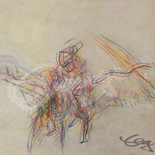 Elisabeth-Ernicke-Goßner-Bild-Öl-Monotypie-Tanz-Welle-Musik-Tango-Argentino