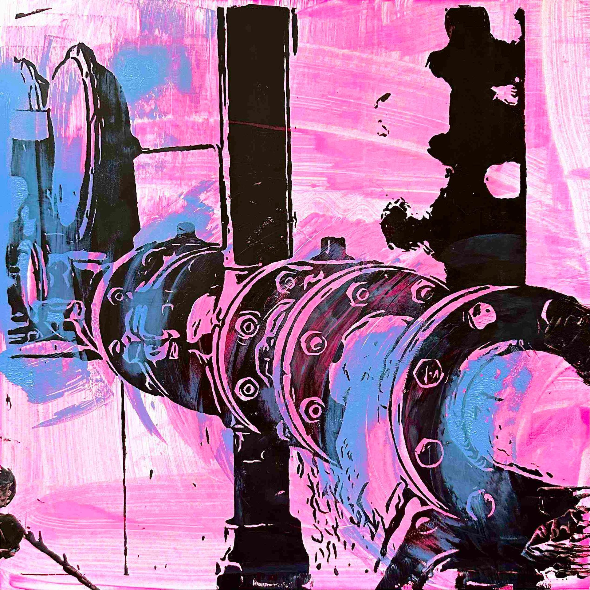 Elisergo, Ölgemälde, Acrylgemälde,  Siebdruck, Radierung, Moderne Kunst, Modernart, contemporaryart Industriekultur, Ausverkauf europäischer Industrie und Wirtschaft, Ökonomie
 Elisabeth Ernicke-Goßner 