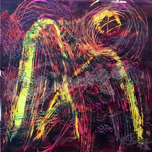 Elisabeth-Ernicke-Goßner-Bild-Öl-Tanz-Fahne-schwarz-rot-gold-Tango-argentino