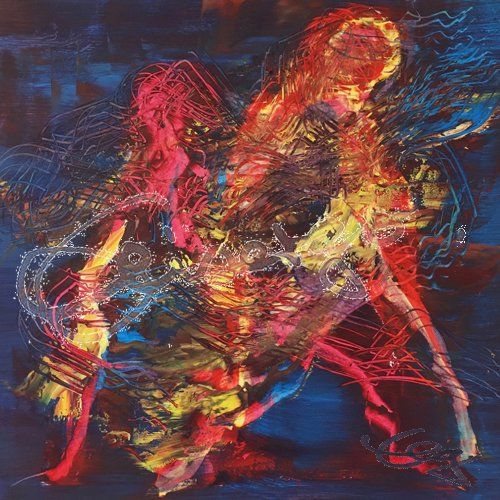 Elisabeth-Ernicke-Goßner-Bild-Öl-Tanz-Welle-Verfolgung-Tango