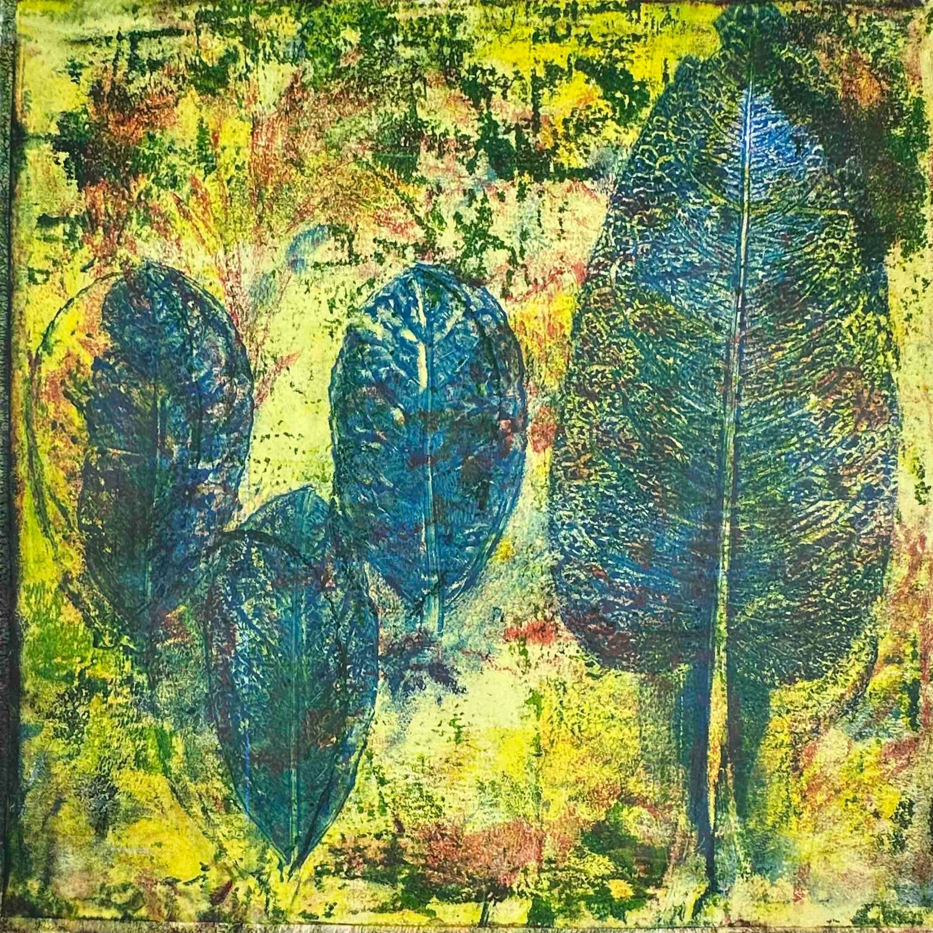 Elisergo, Gemälde, quadratisch, Herbst, Blätter, florale Motive, Licht und Farben, Acrylmalerei, moderne Kunst, Abstrakte Malerei ,Winter, Zuversicht, Besinnlichkeit , #elisergo,