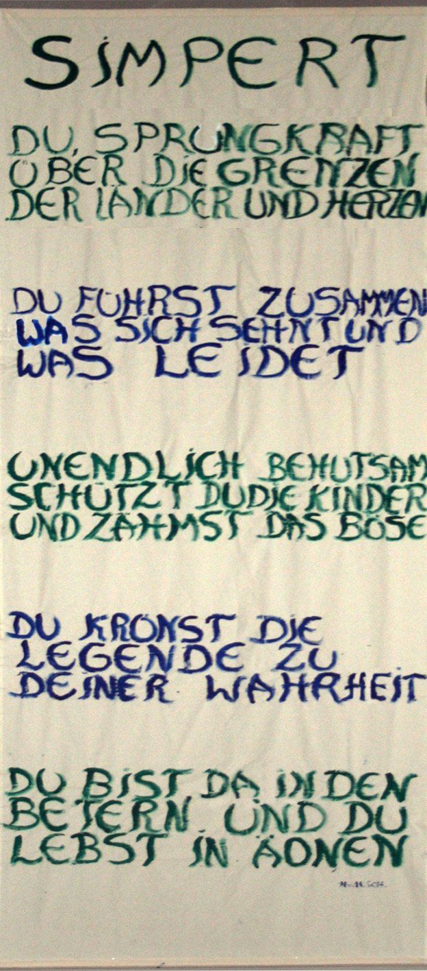 Kunst, Gemeinde, Heiliger, Zimpert, Simpert, Fahne, Gemälde, Jubiläum, Gemeinschaft