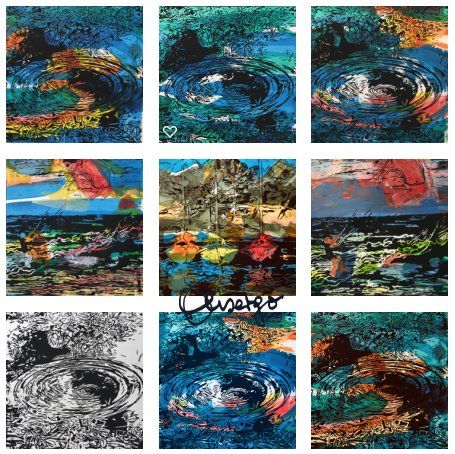 Bild, Gemälde, Siebdruck, Augsburg, Wasser, Natur, Elemente, Wind, Schiffe, Segel, Elisabeth Ernicke-Goßner, Elisergo