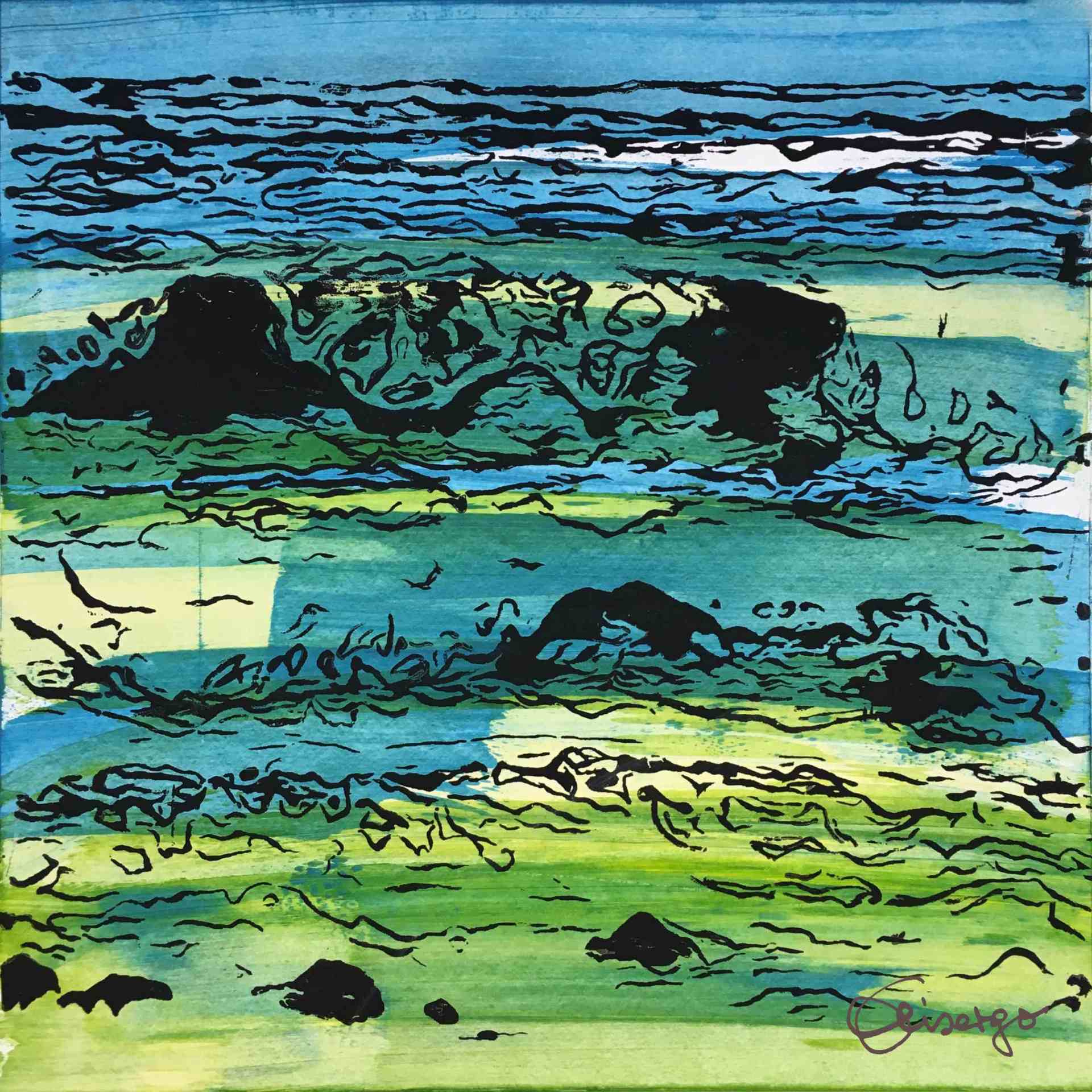 kunst, Bild, Gemälde, Siebdruck, modernart,contemporaryart, #elisergo, galerie-augsburg, Elisabeth  Ernicke-Goßner, #elisergo