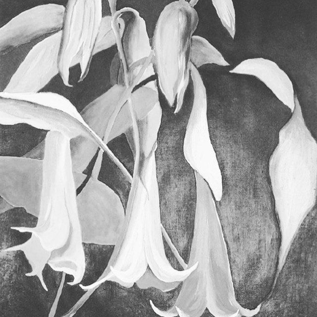 Bild, Gemälde, Siebdruck, Monotypie,  Corona, Kunst, Augsburg, Zahnrad, Uhrwerk, Tanz, Virus , Figur, Hamster, Chronik, Elisabeth Ernicke-Goßner, Elisergo