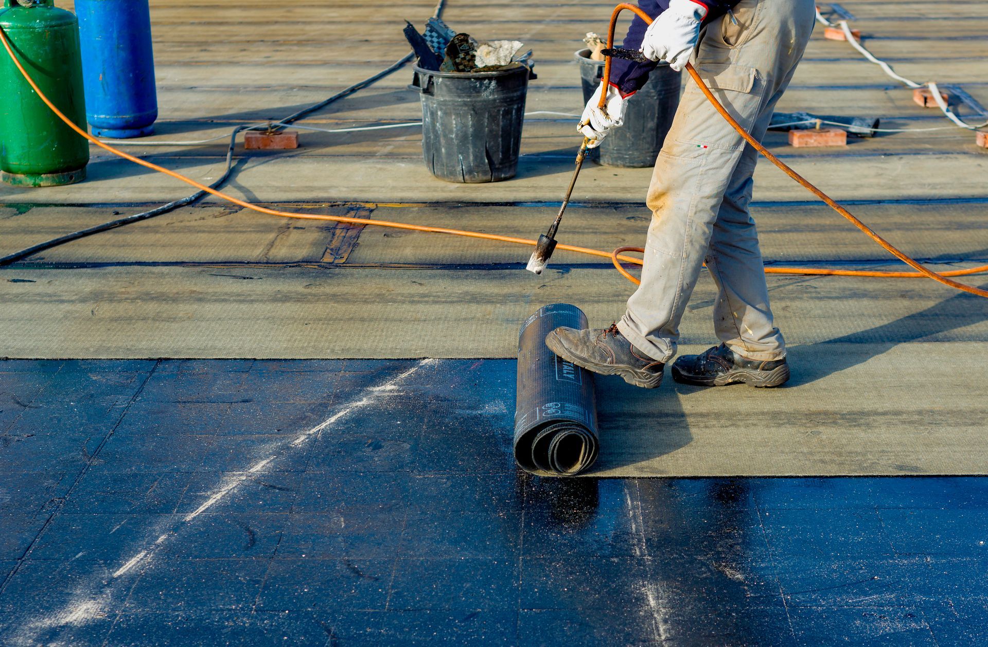 A technician from Central Penn Waterproofing providing waterproofing services in Lebanon, PA.