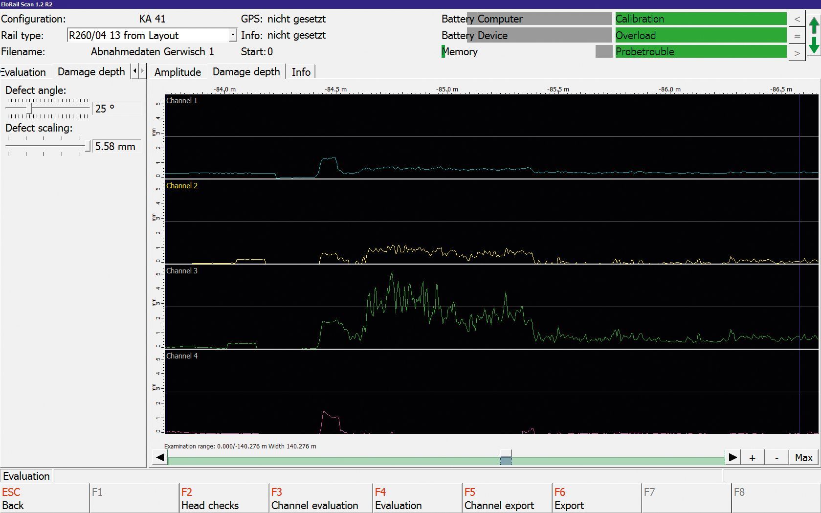 A computer screen shows a few lines on it
