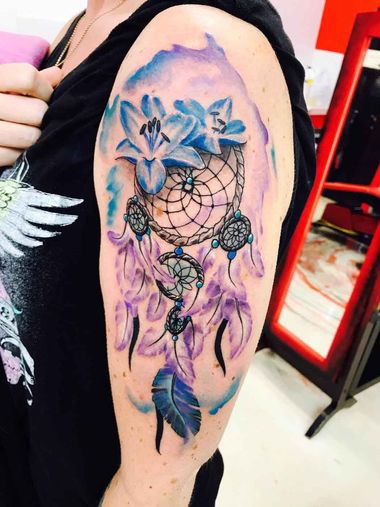 Dream Catcher Tattoo Stock Photos and Images  123RF