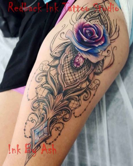Rose Mandala Tattoo Design - Tattoo Studio in Kawana, QLD