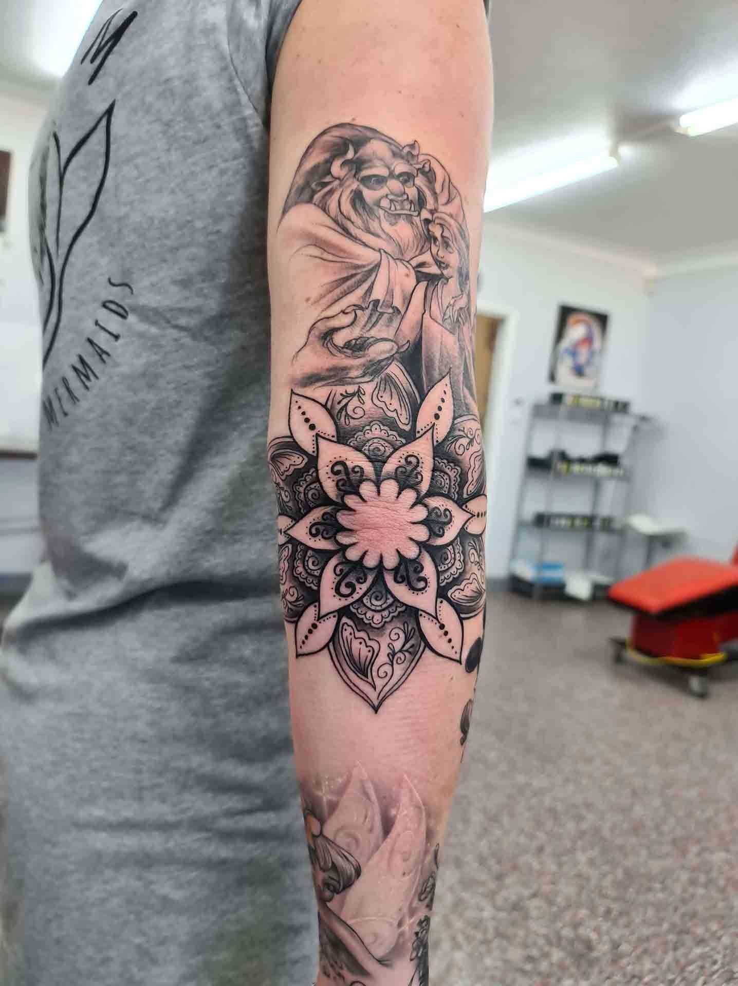Beauty and the Beast Tattoo - Tattoo Studio in Kawana, QLD