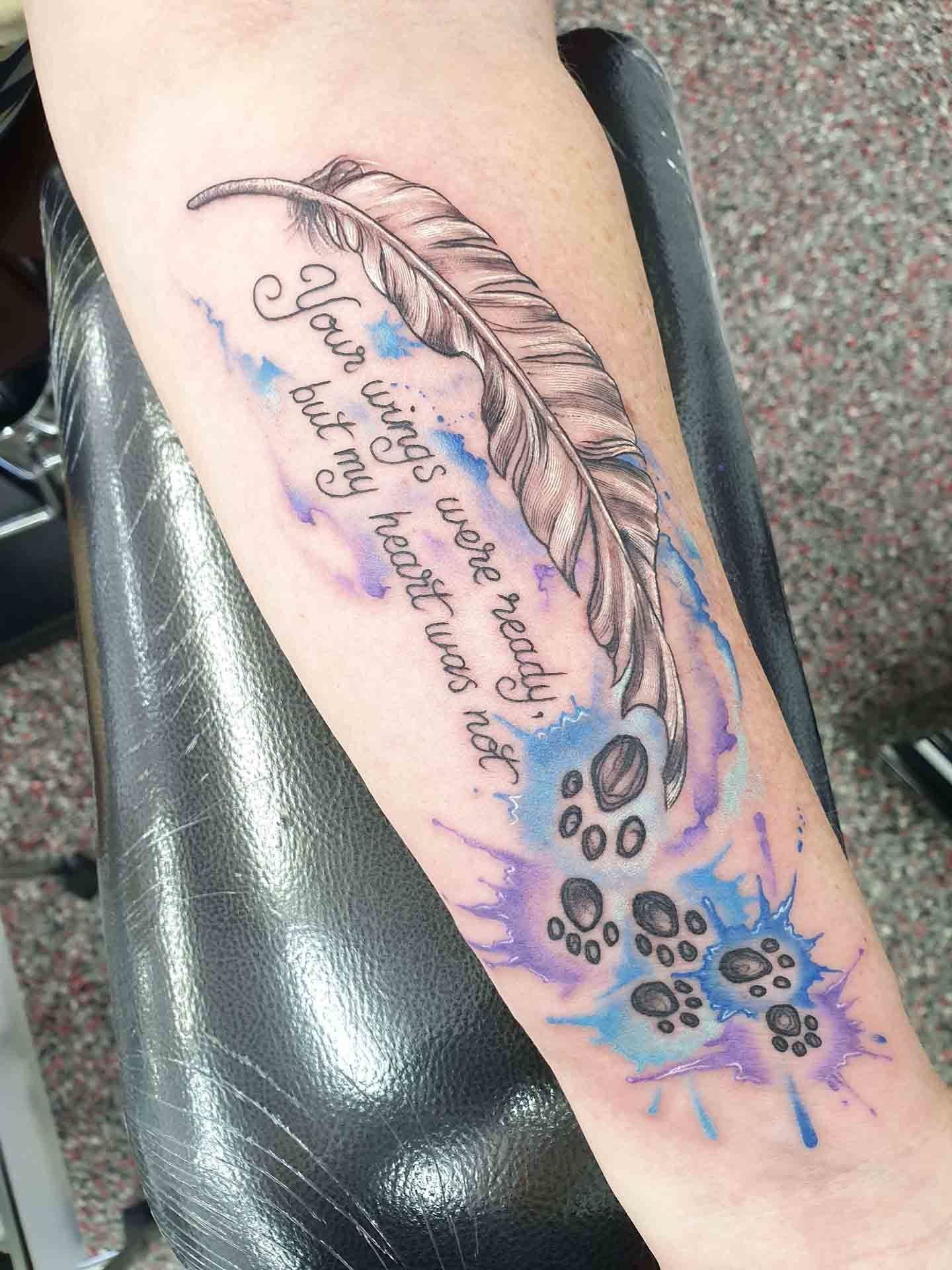 Feather & Quote Tattoo - Tattoo Studio in Kawana, QLD