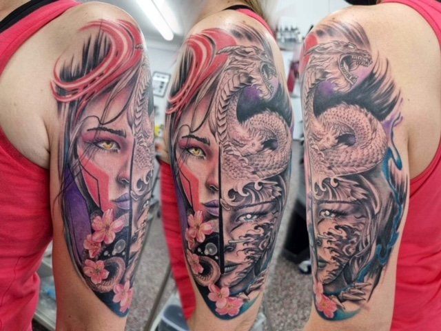 Half Face Tattoo - Tattoo Studio in Kawana, QLD