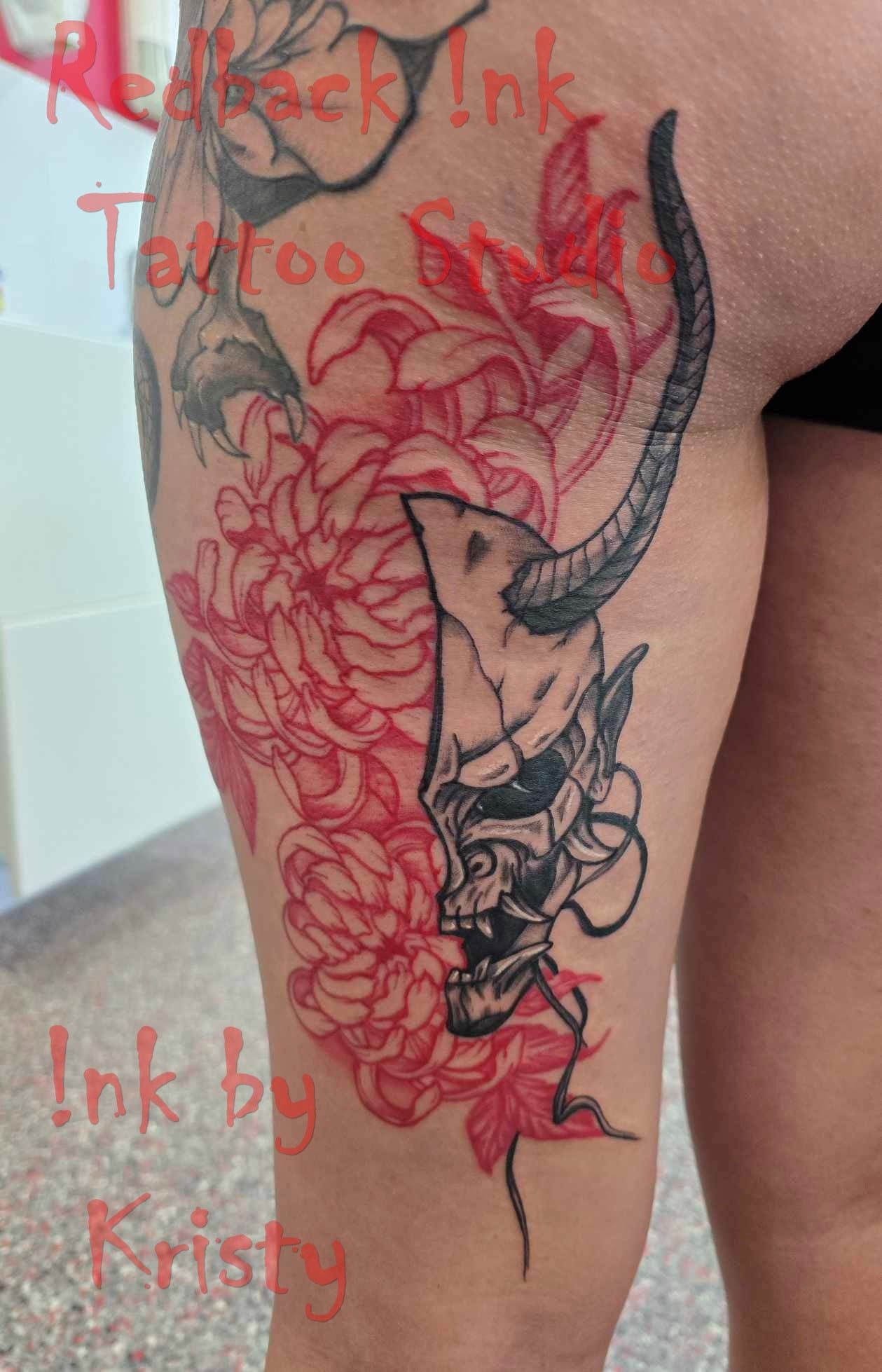 Leg Tattoo  - Redback Ink Tattoo Studio in Kawana, QLD