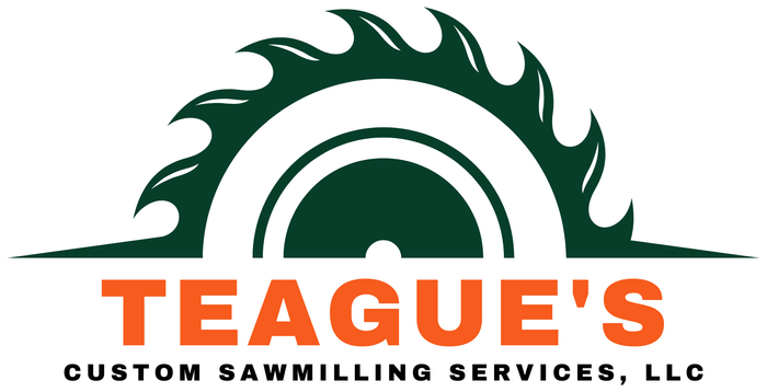 The logo for teague 's custom sawmilling services llc