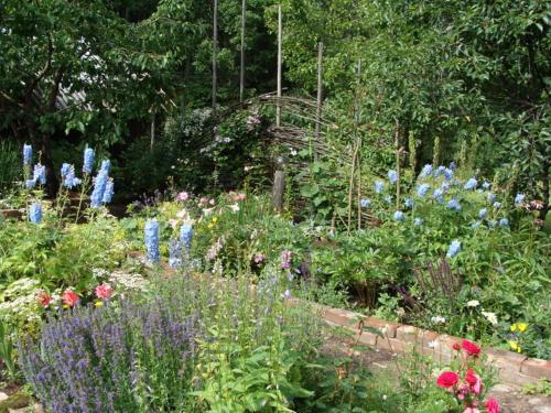 Labiekārtotas puķu dobes